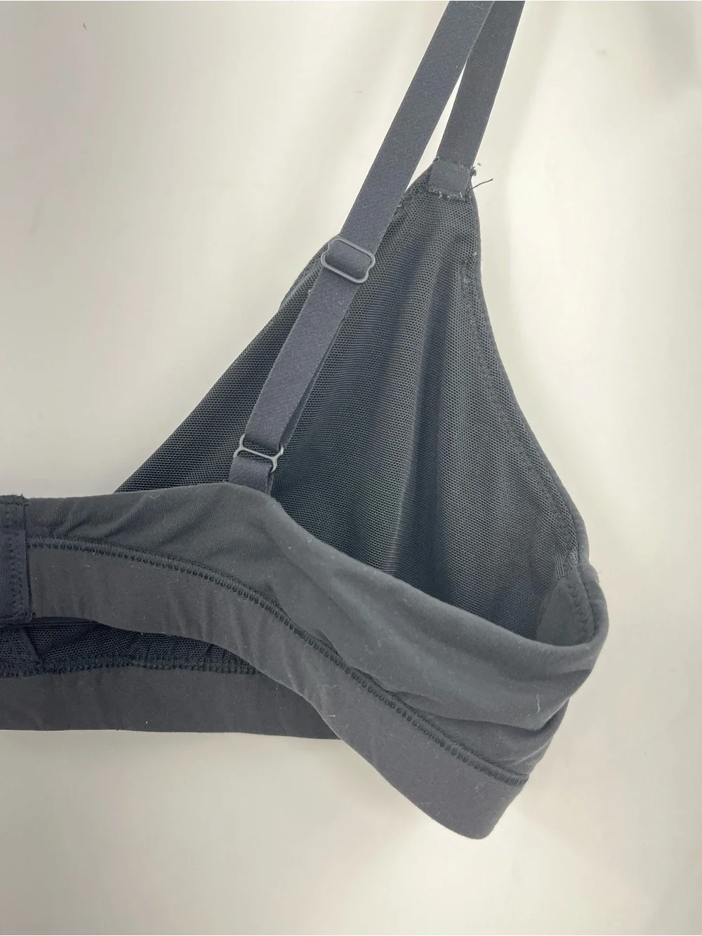 Skims Fits Everybody Crossover Bralette 0793 Black Onyx Size Medium Triangle Bra